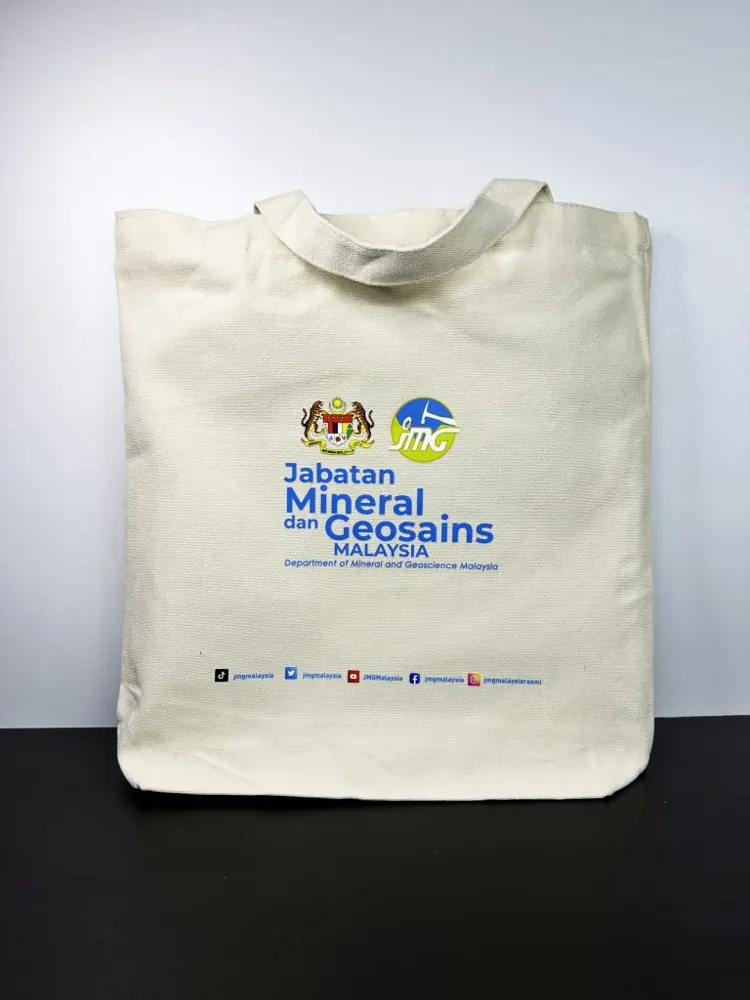 Jabatan Mineral dan Geosains canvas tote bag